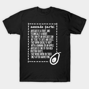 Avocado Toast Facts Funny Cute Vegan Graphic Gift Fun Meme T-Shirt